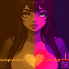 Okładka utworu Eight-bit heart beating for you